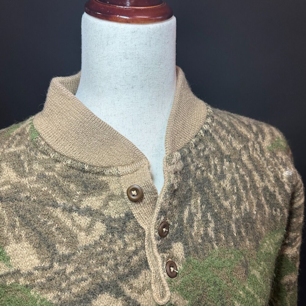 Vintage Cabela's Realtree Wool Sweater